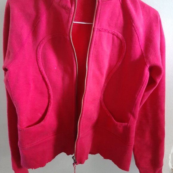 Lululemon Size 8 Pink Hoodie Zip up Jacket - Picture 7 of 7